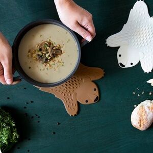 Two Grizzly Bear Hot Pot Trivets